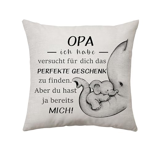 Aconesong Geschenke für Opa von Enkelin Enkel Personalisierte Großvater Kissenbezug Beste Opa Geschenke für Geburtstag Weihnachten Hochzeitstag Jahrestag Geschenk für Großvater (Opa) von Aconesong