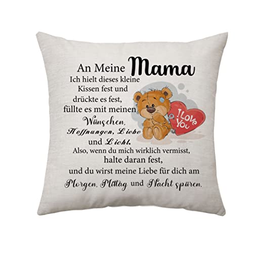 An Meine Mama Kissenbezüge - Geschenke für Muttertag und Geburtstag von Tochter und Sohn - Beste Mama Geschenke für Damen von Aconesong