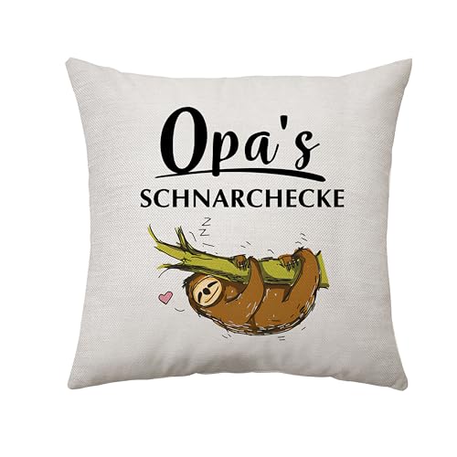 Aconesong Opa Kissenbezug Geschenke für Opa an Weihnachten Muttertag Opa Geburtstagsgeschenke Ideen Opa Geschenke von Enkeltochter Opa Geschenke von Enkelsohn Geschenke für Opa von Kindern (Opa's) von Aconesong