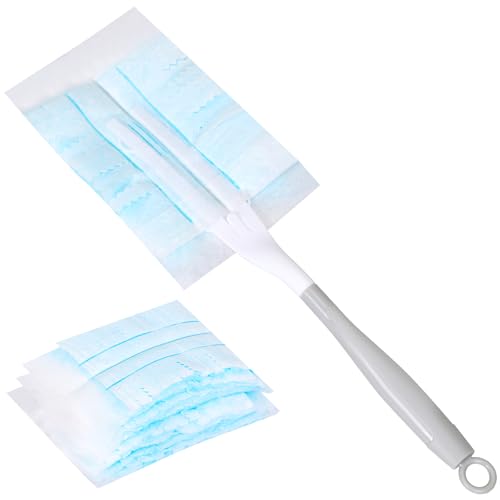 10 Stück Staubtücher Staubtuch mit Griffe Multifunktionale Staubwedel-Nachfüllungen Staubtuch Nachfüllung Ersatz-Aufsätzen Staubwedel Flash Duster zum Reinigen von Staub Schmutz von Acooruiteng