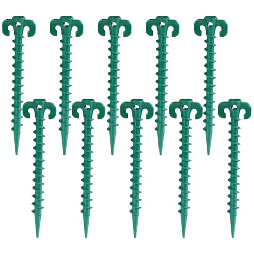 Acooruiteng 10 Stück Zeltheringe 19.5cm Erdanker Kunststoff Bodenanker Heringe Camping mit Gewinde Sandheringe Zeltschrauben Tent Pegs für Garten Camping Outdoor-Wandern Angeln Acooruiteng 10 Stück Zeltheringe 19.5cm Erdanker Kunststoff Bodenanker Heringe Camping mit Gewinde Sandheringe Zeltschrauben Tent Pegs für Garten Camping Outdoor-Wandern Angeln von Acooruiteng