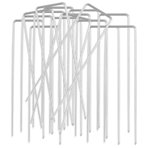 Acooruiteng Erdanker Bodenanke Erdnägel Erdhaken Erdanker Unkrautvlies Weed Membrane Pegs Kunstrasenheringe zur Sicherung von Unkrautvlies Netzen Bodenplanen 20 Stück von Acooruiteng