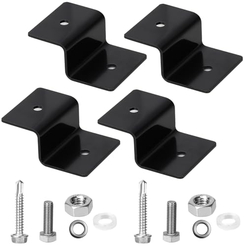 Acooruiteng Solarmodul Halterung Solarpanel Halterung Solarpanel Solar Halterung Balkonkraftwerk Halterung für Solarmodule Solar Panel Brackets Mit Muttern und Schrauben für Dächer Boote Wände 4 Stück von Acooruiteng
