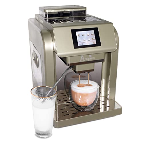 Acopino Monza One Touch Kaffeevollautomat und Espressomaschine mit Milchsystem, Cappuccino und Espresso auf Knopfdruck von Acopino