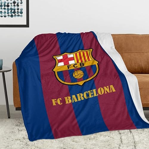 Acotobo FC Barcelona Decke Weiche Flauschige Plüschdecke Flanell Fleecedecke TV-Decken/Sofadecke/Wohndecke/Mikrofaser Couchdecke/Samtdecke, 127 x 152 cm von Acotobo