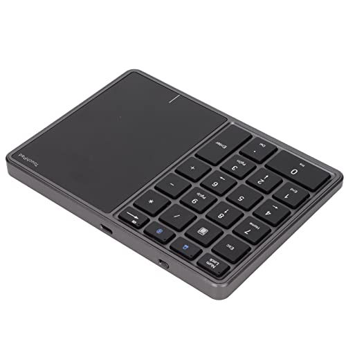 2-in-1-Nummernblock, Touchpad, 22 Tasten, BT4.2, 2,4 G, Typ C, Aufladung, 500-mAh-Akku, Ziffernblock, Schwarz, Dual-Modi, Dieses Range-Pad mit Touchpad übernimmt BT-Kontaktpad, von Acouto