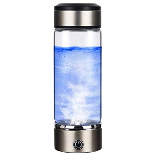 420 Ml Wasserstoff-Wasserflaschengenerator, Wiederaufladbarer Ionenwassergenerator, Wasserreinigungsmaschine, Wasserstoffreicher Wasserbechergenerator für Heimreisen (600–900 von Acouto