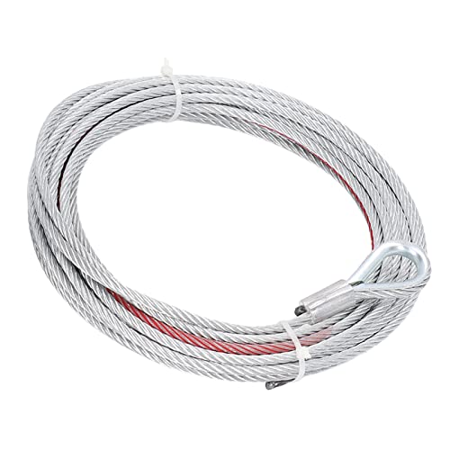 4500LBS Windenkabel, Edelstahlseil, 5,5 Mm Durchmesser, Langlebig, Starke Tragfähigkeit, Guter Ersatz, Breite Anwendung für Schleppwinden von Acouto