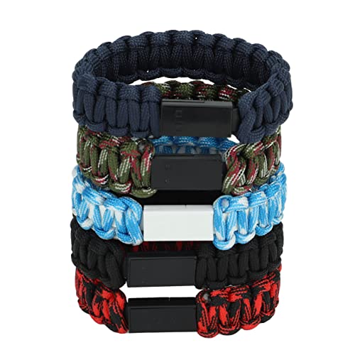 5 Stück USB-Ladekabel-Armbänder, Nylon-geflochtenes Typ-C-Handgelenk-Datenladegerät, tragbares Reiseladegerät für Mobiltelefone 5 Stück USB-Ladekabel-Armbänder, Nylon-geflochtenes Typ-C-Handgelenk-Datenladegerät, tragbares Reiseladegerät für Mobiltelefone von Acouto