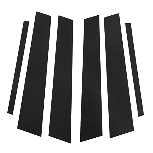 6PCS Türfenster B C Säule Abdeckung Trim Glänzend Schwarz Spiegel Aufkleber Ersatz für 3 Serie F30 2013?2019 Design: Einfach Abziehen und Aufkleben, ohne Änderungen von Acouto