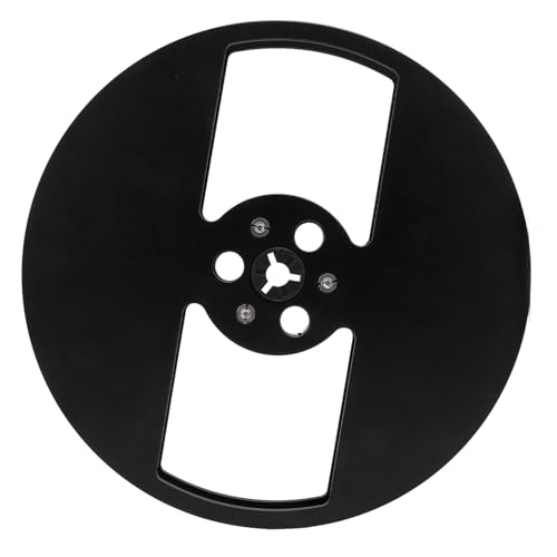 Acouto /4 7 Zoll Leeres Bandrollen Aluminiumlegierung Open Rollenklebeband Leere Rolle mit 2 Löchern für Rollen, um Klebeband Player Rotes Leer -Rollen -Klebeband Geeignetes Reelempy Take (BLACK) von Acouto