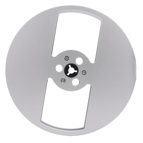 Acouto /4 7 Zoll Leeres Bandrollen Aluminiumlegierung Open Rollenklebeband Leere Rolle mit 2 Löchern für Rollen, um Klebeband Player Rotes Leer -Rollen -Klebeband Geeignetes Reelempy Take (SILVER) von Acouto