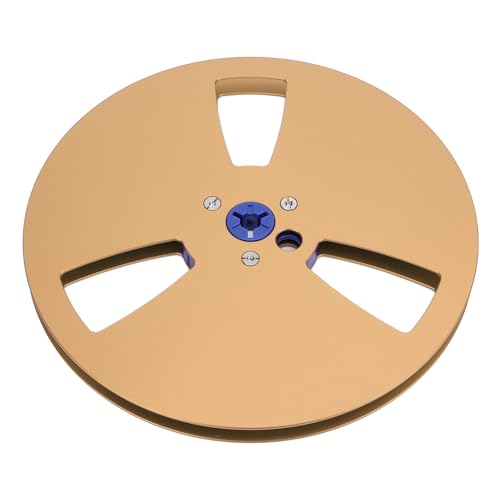 Acouto /4 7 Zoll Leeres Klebeband Reel Open Reel Sound Tate Leerer Rollen Öffnungsmaschine Teil für Studer 1PCS Blue Zoll Rollen Offenes Rollenband von Ou Leer Tape Reelempy Take -up 7 (GOLD) von Acouto