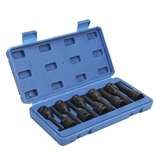 Acouto 10pcs Socket Set /2 -Zoll -Antriebsschraubendreher Bit CRMO Impact M5M18 Werkzeug 78 Mm Länge mit Lagerboxmaterialien und Erhöhen Sie Die Härte. Molybdänemedrotation Die Steckdose Verfügt von Acouto