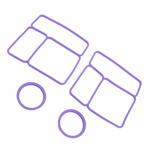 Acouto 2 Packlid -Dichtungsdichtung für Omiebox, Leckere Lunchbox Luftdichte Lebensmittelbehälterdichtung mit Silikon, Speziell für Omiebox Ausgelegt (PURPLE) von Acouto
