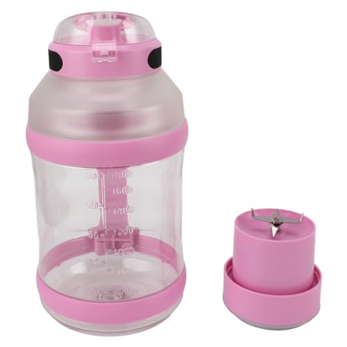 Acouto 2L Sport Tragbarer Mixer mit 6 Klingen 18000 U/Min 4000mAh Typ C Reisemixer für Shakes Ice Fruits überall. Sport Tragbarer Blendertravel -Blenderathlets Flaschenmixertravel (helles Lila) von Acouto