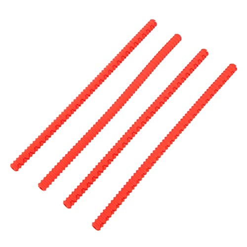 Acouto 4pcs Ofen Rack Protektor (Rot) von Acouto