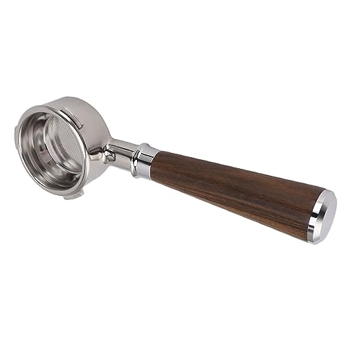 Acouto 58 Mm Edelstahlbodenboden-Portafilter mit 3 Ohren für Barsetto-Kaffeemaschine, Umweltfreundliche und Langlebige Kaffee-Portafilter Zum Beobachten von Flussmustern, Geeignet für Home Baristas von Acouto