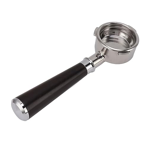 Acouto 58 Mm Edelstahlbodenboden-Portafilter mit 3 Ohren für Barsetto-Kaffeemaschine, Umweltfreundliche und Langlebige Kaffee-Portafilter Zum Beobachten von Flussmustern, Geeignet für Home Baristas von Acouto