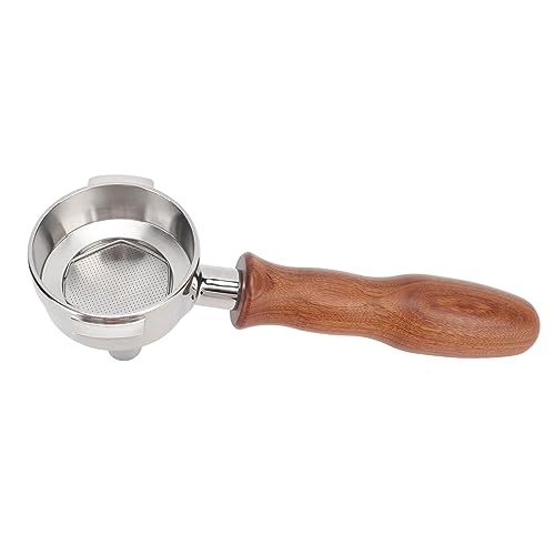 Acouto 58 Mm Holzgriff Griff Kaffeemaschine Portafilter, Präziser Filter für eine Reiche Teesuppe, Geeignet für Expsobe, Gemilai, Sanremo, Rancilio, in Home Baristas (Stil 3) von Acouto