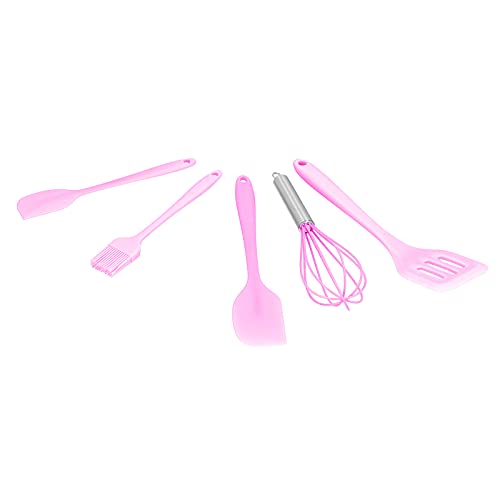Acouto 5pcs/Set Silikon Spatel DIY Küche Utensilien Backwerkzeugkuchen -Dekoration für Heimbakerygreen Gleichmäßig Nicht Nein, Wenn Ein Eierboterkitchen Scraporoil Binstslotted Spatulahome von Acouto