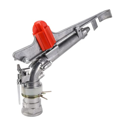 Acouto Agricultures Bewässerung Sprinkler, 2 Zoll Lawn Sprinkler Bewässerungsspray 360 Grad Rotortinggarden -Bewässerung DN50 Weiblicher Faden für den Außenbereich von Acouto