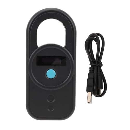 Acouto Animal Microchip Scanner USB -Schnittstelle Duale Frequenz 134.2/125 kHz Hochempfindlichkeit Wiederaufladbar 128 Informationen Aufbewahrung, die für PET -Läden Ausgelegt Ist und (Black) von Acouto