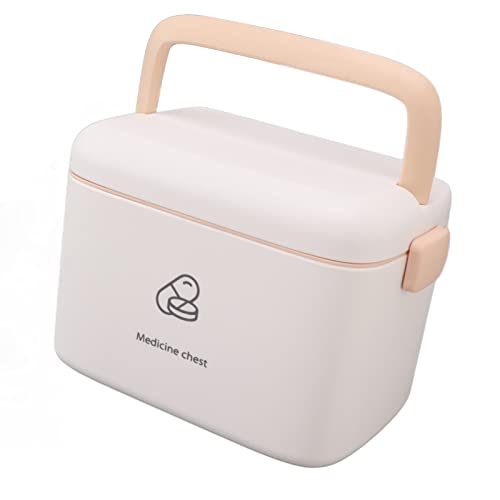 Acouto Aufbewahrungsbox mit Abnehmbarem Tablett, Klarer Kunststofforganisator mit Großer Kapazität, Tragbarem Handheld -Behälter für Reisen, Camping, Outdoor -Aktivitäten (B Typ) von Acouto
