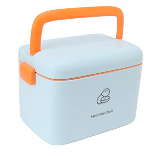 Acouto Aufbewahrungsbox mit Abnehmbarem Tablett, Klarer Kunststofforganisator mit Großer Kapazität, Tragbarem Handheld -Behälter für Reisen, Camping, Outdoor -Aktivitäten (EIN Typ) von Acouto