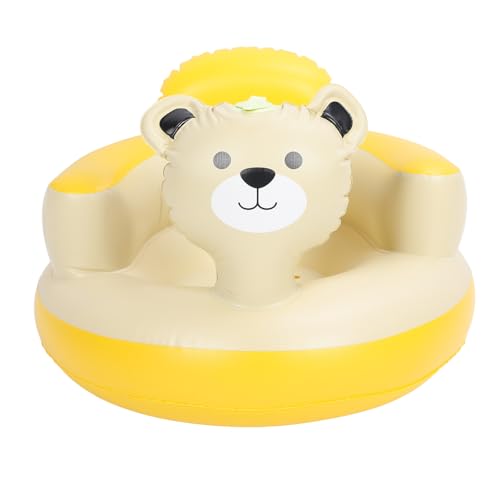 Acouto Aufblasbar Eingebaute Pumpe PVC Dusche CH Rückenstütze Sofa Cartoon Bär Aufblasbare Sitzpumpe Stuhl Stütze Aufblasbare Sofainf -Stütze Sofainflatable Duschsofa von Acouto