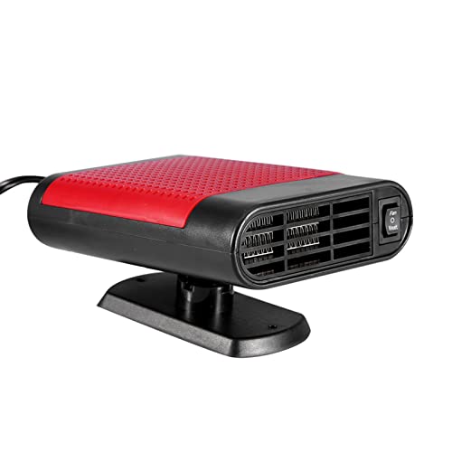 Acouto Auto 12V Tragbare Elektrische Fensterheizung Heizung Trockner Windschutzscheibe Defroster Demister Fenster DefrosterWindow DemisterWindow Defroster DefrosterWindow Heizung Fancar Fenster (Rot) von Acouto