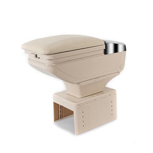Acouto Auto Armlehre Aufbewahrungsbox Leder Ausziehbar Ellbogen Ruhepolster Aufbewahrung mit Auszugsbechhalter Basis Armladen Stützearmrest Pushionarmrest Pillowarmrest Padcar Armlehnen Kissenbox von Acouto