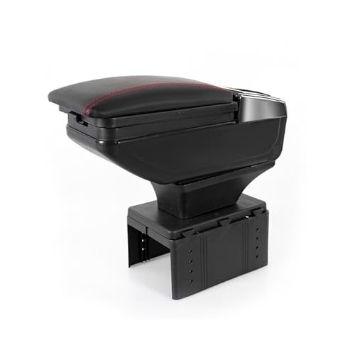 Acouto Auto Armlehre Aufbewahrungsbox Leder Ausziehbar Ellbogen Ruhepolster Aufbewahrung mit Auszugsbechhalter Basis Armladen Stützearmrest Pushionarmrest Pillowarmrest Padcar Armlehnen Kissenbox von Acouto
