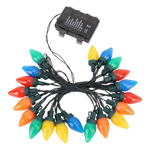 Acouto C9 LED-Weihnachtsbeleuchtung, 16,4 Fuß, 20 LEDs, C9-Erdbeer-Weihnachtsbeleuchtung für Draußen, Drinnen, Draußen, Terrasse, W, Party-Dekoration. LED-Funktion und Vibration, die Acouto C9 LED-Weihnachtsbeleuchtung, 16,4 Fuß, 20 LEDs, C9-Erdbeer-Weihnachtsbeleuchtung für Draußen, Drinnen, Draußen, Terrasse, W, Party-Dekoration. LED-Funktion und Vibration, die von Acouto