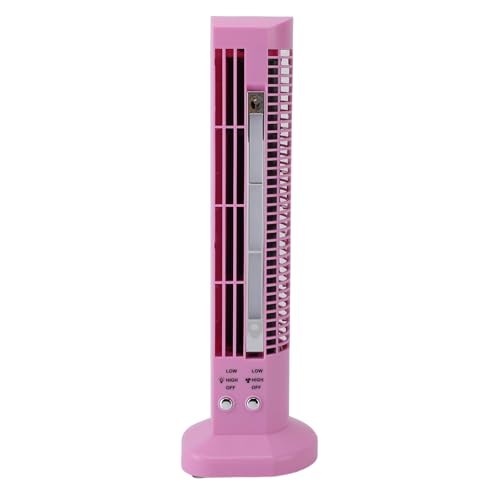 Acouto Desktop Tower Lüfter Blatteless Tragbarer Lüfter mit Licht für die Arbeit Freizeit USB -Stecker Im Aussehen Carry Fan Bladeless Fanmini Desktop Tower Fandesktop Fanmini Fanusb Fanfan mit (PINK) von Acouto