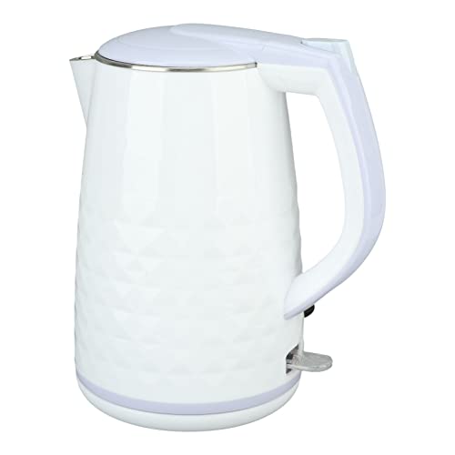 Acouto Elektro -Teekessel 2000W Doppelte Edelstahl 2 -L Kesselheizung mit Automatischem Abschluss und Trockener Edelstahldeckel kochen. Leben. Elektrische Tee Kessel Wasserkesselk (WHITE) von Acouto
