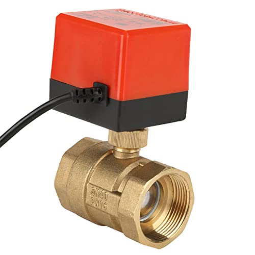 Acouto Energiesparende Motorisierte Kugelventil, Struktur, ohne Leckage, für die Lüfterspule und die Klimaanlage Wassersteuerungssystem, DN40 G1-1/2 von Acouto