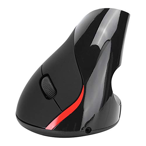 Acouto Ergonic Vertikaler Drahtloser Mausspiel Schwarz Wiederaufladbar HH-1111 für ABS-ABS-ABS-Geräte von Acouto