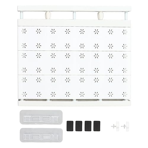 Acouto Erweiterbarer Schrankschelfpanzer Starker Lagerkapazität Kleidersteiler für Zuhause 38-60 Cm/15.0-23.6in T-Regal Hat Mehr Spa Expanceable Closet Shelfcloset (Länge 38–60 cm/15,0–23,6 Zoll) von Acouto