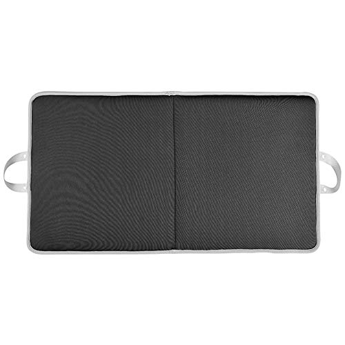 Acouto Großes Kniepolsterkissen, Leichte Knienpolster mit Leichten Klappkissen mit Grau und Schwarzer Speicherschaummatte für Camping -Picknicks Sportveranstaltungen (Black) von Acouto