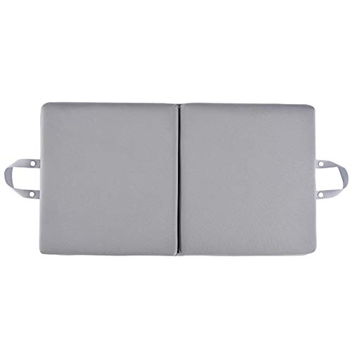 Acouto Großes Kniepolsterkissen, Leichte Knienpolster mit Leichten Klappkissen mit Grau und Schwarzer Speicherschaummatte für Camping -Picknicks Sportveranstaltungen (Grey) von Acouto