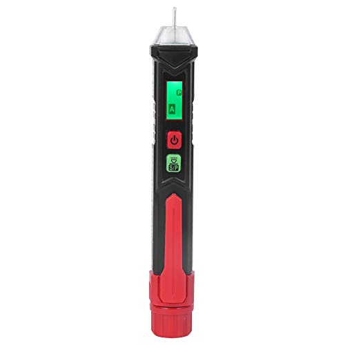 Acouto HT100P -Wechselstromspannungsdetektorstifttester - Nichtkontakt 3 Phasen Rotationsindikator mit Taschenlampe Hochempfindlichkeitsspannungstester für Elektrische Geräte Tests (schwarz) von Acouto