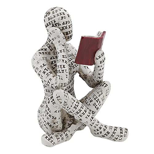 Acouto Harz-Lesungsfrau-Figur, Innovative Dame-Lesende-Zellstoff-Bücherregal-Ornamente für die Heimdekoration. EIN Langlebiges Material, das Diese Moderne Frau Beim Studieren von Acouto Harz-Lesungsfrau-Figur, Innovative Dame-Lesende-Zellstoff-Bücherregal-Ornamente für die Heimdekoration. EIN Langlebiges Material, das Diese Moderne Frau Beim Studieren von von Acouto