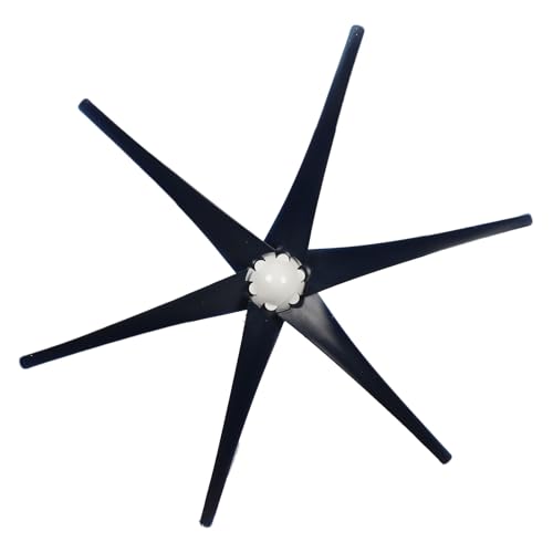Acouto Kleine 6 Schaufel/Flügelwindgenerator - Hohe Auslastung, Einfache Installation für Mobilhäuser Ladung (12V) von Acouto