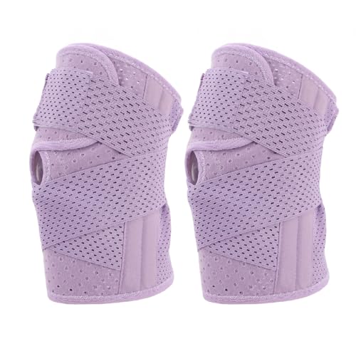 Acouto Kniescheibe Atmungsaktivem Ultra -Dünn -Sport Knieschnecken Knieschmelze Multifunktional Knieunterstützung für das Basketball Fußball Violett S The Brace Knie Dehnte Machte Ein Sportknie (M) von Acouto