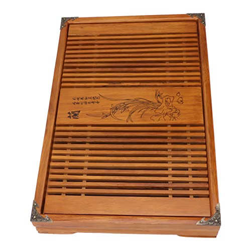 Acouto Kungfu Tee Tablett Chinese GONGFU Tee Tablett Entwässerung Aufbewahrung Holztea Tisch mit Abflussrohr Licht Ecken mit THE TRAYSIMPLE TEA TRAYKUNGFU TEA TRAYCHINESE GONGFU TEAE (Gelbe Orchidee) Acouto Kungfu Tee Tablett Chinese GONGFU Tee Tablett Entwässerung Aufbewahrung Holztea Tisch mit Abflussrohr Licht Ecken mit THE TRAYSIMPLE TEA TRAYKUNGFU TEA TRAYCHINESE GONGFU TEAE (Gelbe Orchidee) von Acouto