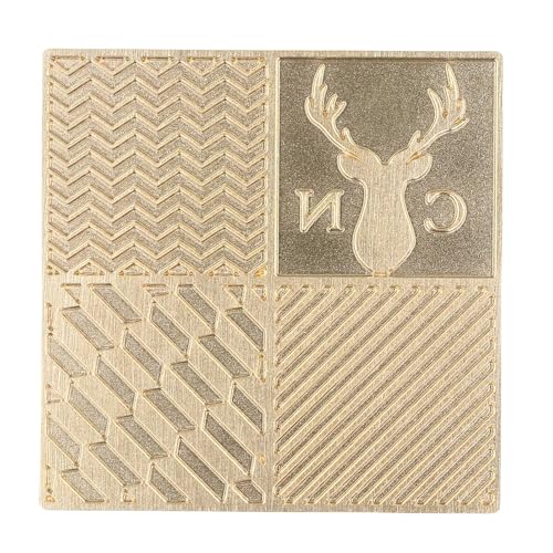 Acouto Kupfer -Eisdesign -Tablett, DIY -Stempelplatte, Barkeeper -Accessoires, für Cocktails, Whisky, Bourbon -Liebhaber (B02) von Acouto