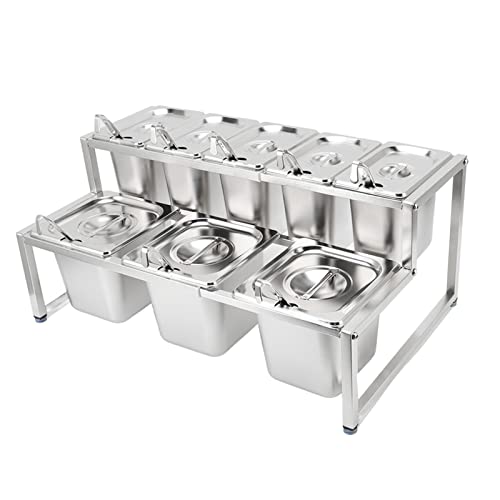 Acouto Marmeladenständer Abnehmbar Polierte Integrierte Edelstahl -Gewürzstation Für Restaurant Hotel Typ 3x2.2l Pot 5x1.6l Pot Stonet Poliertes F Jam Stineloses Stahlgewürz (Typ 7 2x2,2L Topf Acouto Marmeladenständer Abnehmbar Polierte Integrierte Edelstahl -Gewürzstation Für Restaurant Hotel Typ 3x2.2l Pot 5x1.6l Pot Stonet Poliertes F Jam Stineloses Stahlgewürz (Typ 7 2x2,2L Topf von Acouto