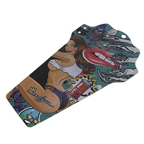 Acouto Mountain Bike Mutguard Universal Madguard Front und Heck Anwendbar, um Faltungsvolle Fahrräder PP -Material zu Bergab (Buntes Schönheitsstil) von Acouto