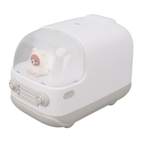 Acouto Netter Kleiner Luftbefeuchter 350 Ml Bärenbus Form USB -Ladung Tragbarer Luftbefeuchter Cooler Nebel Diffusor für Desktop -Büroschlafzimmer Blau Angetrieben Kleiner Letztes Tragbares (WHITE) von Acouto